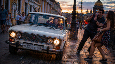 Женщина на &laquo;Жигулях&raquo; неслась по тротуару