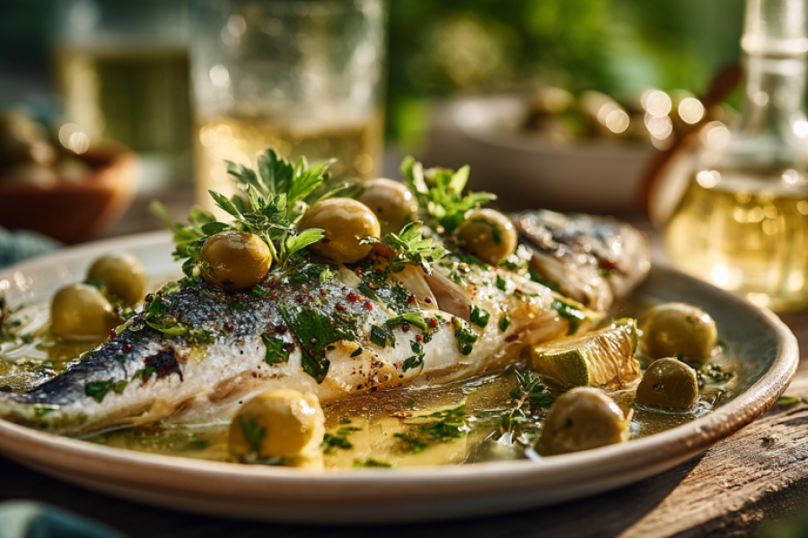 Рыба больше не будет сухой и пресной, если готовить так &mdash; в духе Средиземноморья с каперсами и оливками
