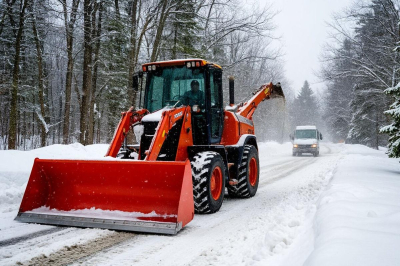 За три дня дорожные службы Новосибирска вывезли 40 тысяч кубометров снега