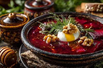 Борщ, который мы едим с медом и грецкими орехами. Не смейтесь, пока не попробуете &mdash; вот рецепт