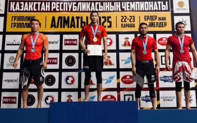 Атлет из Актобе завоевал титул чемпиона Казахстана по грэпплингу