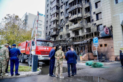 Восемь квартир пострадало в результате пожара в кафе в Астане  