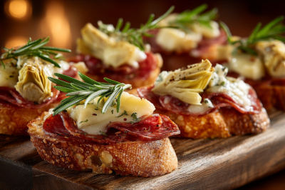 Кростини я впервые сделал из остатков колбасы и багета &mdash; теперь это моя любимая закуска